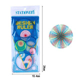 Multi-function Puzzle Spirograph Geometric Ruler Drafting Tools For Students 3 Packs