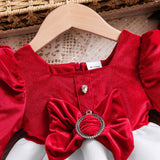 Kid Baby Girl Big Bow Princess Dress