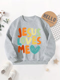 Kid Baby Boys Print Casual Long Sleeve Crew neck Sweatshirt