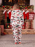 Christmas Family Matching Allover Xmas Long-sleeve Pajamas Sets
