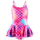Kids Girls Swimsuit Outdoor Beach Vacation Tropical Fashion Bathing Suits