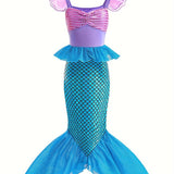 Kid Girls Sequin Mermaid Party Performance Mardi Dresses