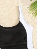 Kids Girls Swimsuit Outdoor Beach Vacation Fashion Patchwork Bathing Suits