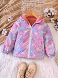 Kid Girl Chic Cozy Cartoon Hooded Fleece Jacket Coats