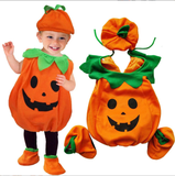 0-3T Halloween Toddler Baby Girl Pumpkin Print Sleeveless Rompers