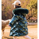 Kid Girl Long Down Winter Jacket Coats