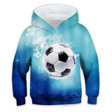 3-12Y Kid Boys Football Long Sleeve Casual Sports Cool Hoodie Pullover