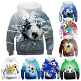 3-12Y Kid Boys Football Long Sleeve Casual Sports Cool Hoodie Pullover