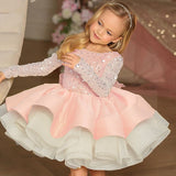3-12Y Kid Girl Flower Party Sleeveless Performance Mesh Princess Sweet Mesh Dresses