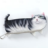 Simulation Fish-Shaped Pencil Case Waterproof Pencil Coin Purse