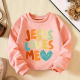 Kid Baby Girls Cozy Letter Print Long Sleeve Sweatshirt Pullover