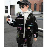 Kid Boy Winter Fashion Trends Cotton-padded Coats Jackets