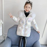 Kid Girl Winter Plush Thick Down Cotton Jacket Coats