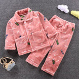 Kid Baby Boy Girl Thickened Winter Pajamas