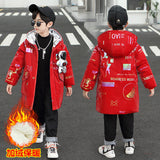 Kid Boy Down Cotton Jacket Winter Thick Coat