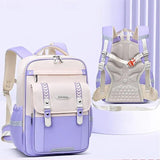 Kids Primary School Ergonomic Backpack Waterproof Large-capacity Schoolbag