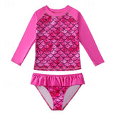 Kids Girls Swimsuit Outdoor Beach Vacation Tropical Sports Bathing Swimwear