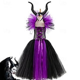Book Week 2026 Kids Girls' Cosplay Dress Cosplay Custome Party Dress Solid Color Long Sleeve Performance Party Mesh Gothic Halloween Custome Maxi Party Dress Swing Dress Tulle Dress Summer