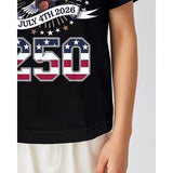 Kid Boys 3D Flag Independence Day Short Sleeve Fashion Daily T-shirt