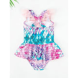 Kid Girl Mermaid Ariel Swimwear Bikini Swimsuits
