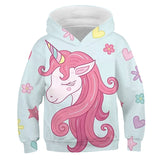 3-12Y Kids Girls Animal Casual Long Sleeve Cute Fall Multicolor Hoodie