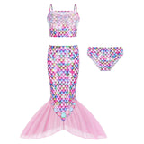 Kid Girl Mermaid Princess Swimwear Masquerade Party Holiday Swimsuits