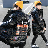 Kid Boy Thickened Hooded Jacket Cotton Winter Jacket