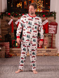 Christmas Family Matching Allover Xmas Long-sleeve Pajamas Sets