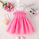 Kid Girl Floral Straps Puffy Fashion Stylish Dress