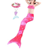 Kids Girls Five Piece Mermaid Swimwear Bikini Beach Summer Swimsuits