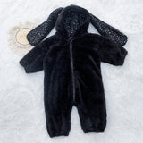 0-3T Baby Cartoon Rabbit Baby Jumpsuit Plush Thickening Romper