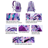 Student Boys Girls School Backpack Multicolor Multi-function Bookbags