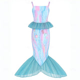 Kid Girl Mermaid Princess Theme Party Costume Cosplay Dresses
