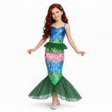 Kid Girl Mermaid Princess Theme Party Costume Cosplay Carnival Dresses