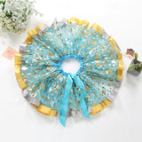 2 Pcs Kids Girls Cute Patchwork Yellow Pink Blue Skirts
