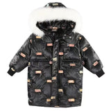 Kid Girl Winter Plush Thick Down Cotton Jacket Coats