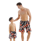 Family Matching Parent Child Swimwear Quick Drying Beach Pants
