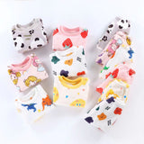 Kid Baby Girls Thickened Flannel Winter Suits Pajamas