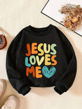 Kid Baby Girls Cozy Letter Print Long Sleeve Sweatshirt Pullover