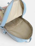 Kid Women Macaron Polyester Backpack Large Capacity School Bag