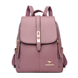 Kid Stylish Durable Elegant PU Leather Backpack for School and Travel