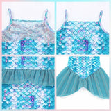 Kid Girl Mermaid Princess Theme Party Costume Cosplay Carnival Dresses
