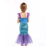 Kids Girls Mermaid Sleeveless Performance Costume Dresses