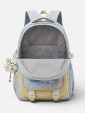 Kid Macaron Polyester Backpack Large Capacity School Bag Backpacks