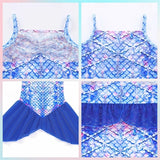 Kid Girl Mermaid Princess Theme Party Costume Cosplay Carnival Dresses