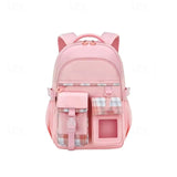 Kid Primary School Girls Lightweight Backpack Large Capacity Waterproof Schoolbags