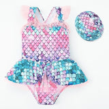 Kid Girl Mermaid Ariel Swimwear Bikini Swimsuits