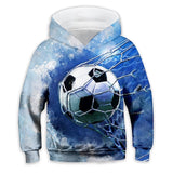 3-12Y Kid Boys Football Long Sleeve Casual Sports Cool Hoodie Pullover