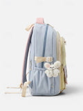 Kid Macaron Polyester Backpack Large Capacity School Bag Backpacks