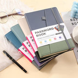 Password Book A5 Letter Tag  Notebook Login Manager 240 Pages 3 Packs